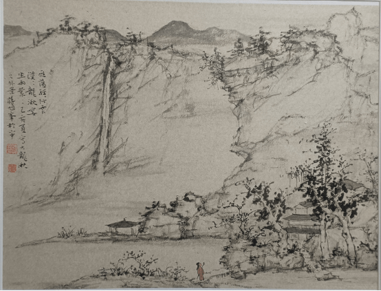 蒋旭峰“率真淳厚”山水画展在东钱湖举行